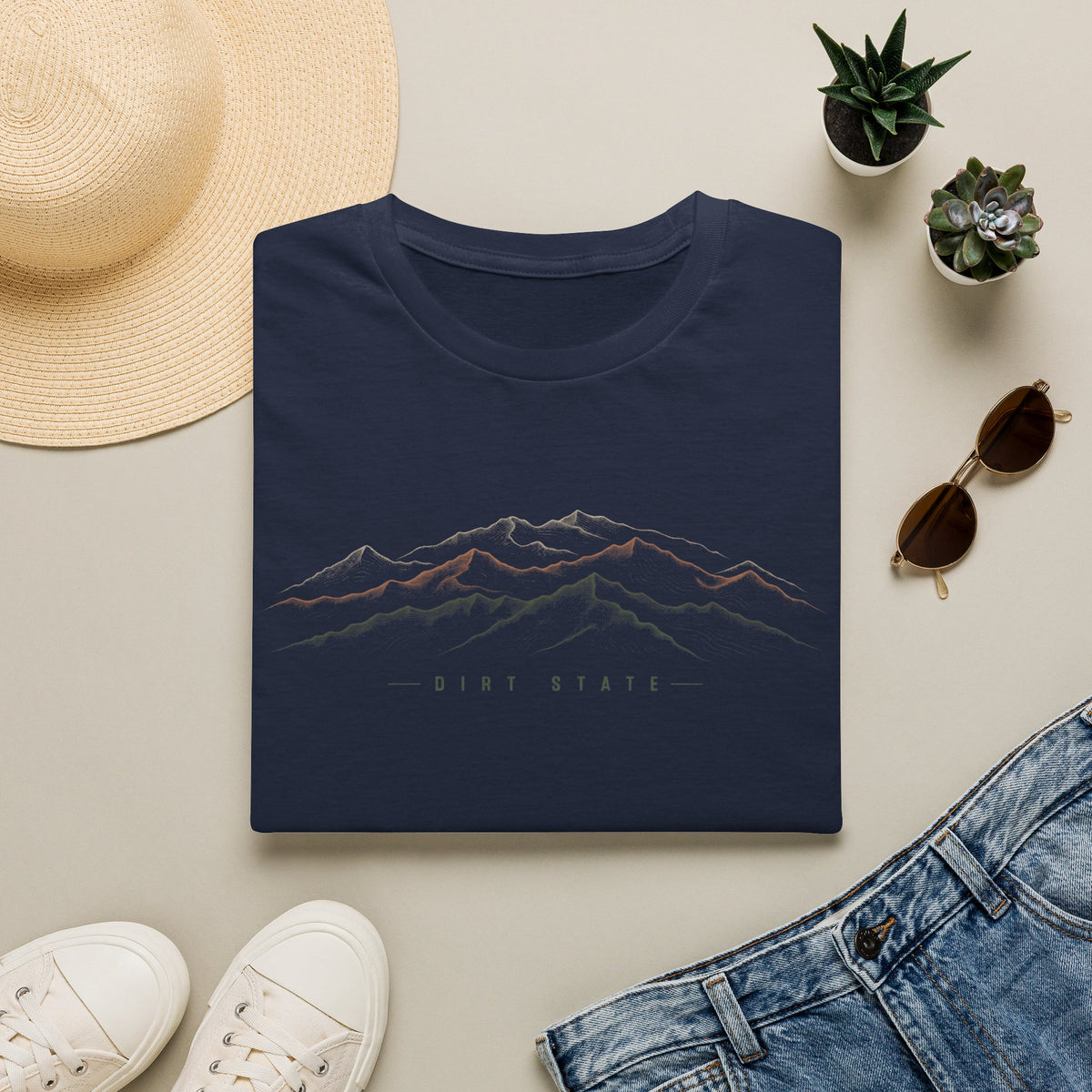 Dirt State mountains t-shirt